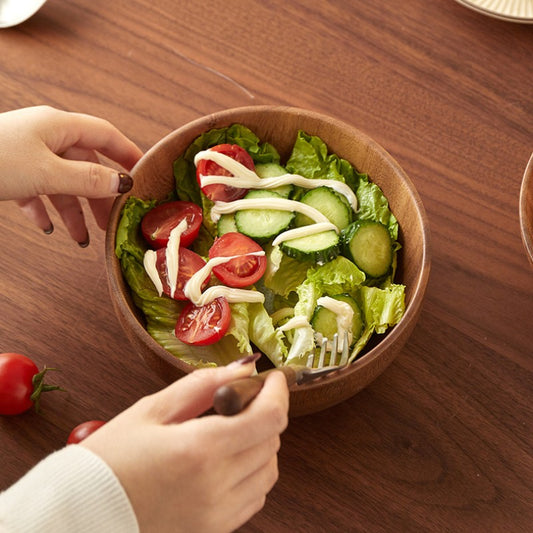Acacia Wood Salad & Serving Bowl 12*6cm