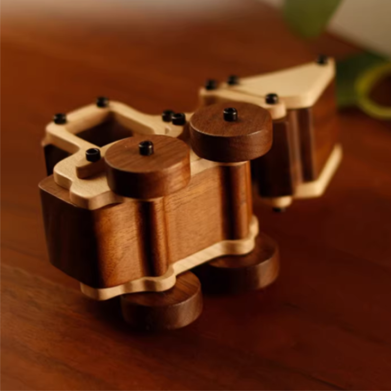 High-End Solid Wood Toy Car