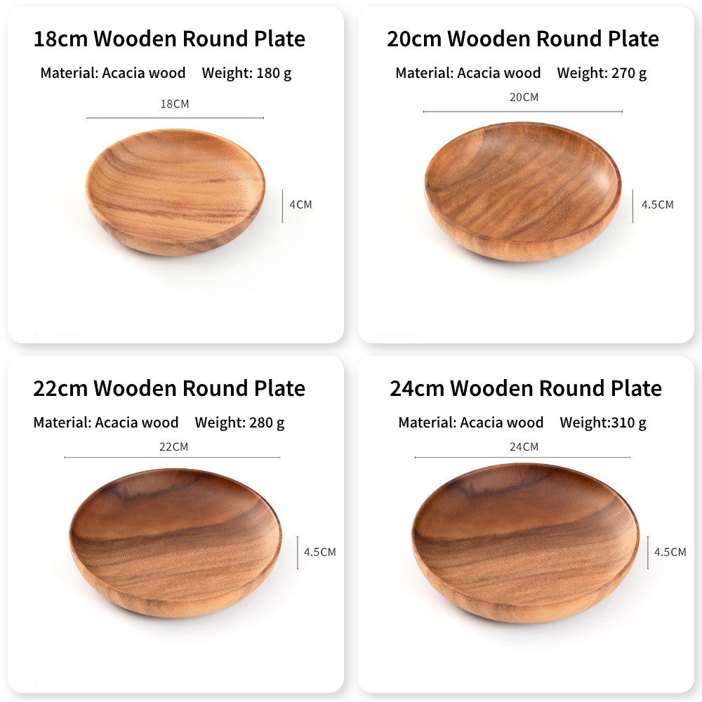 Acacia Wood Salad & Serving Bowl 20*7.5cm