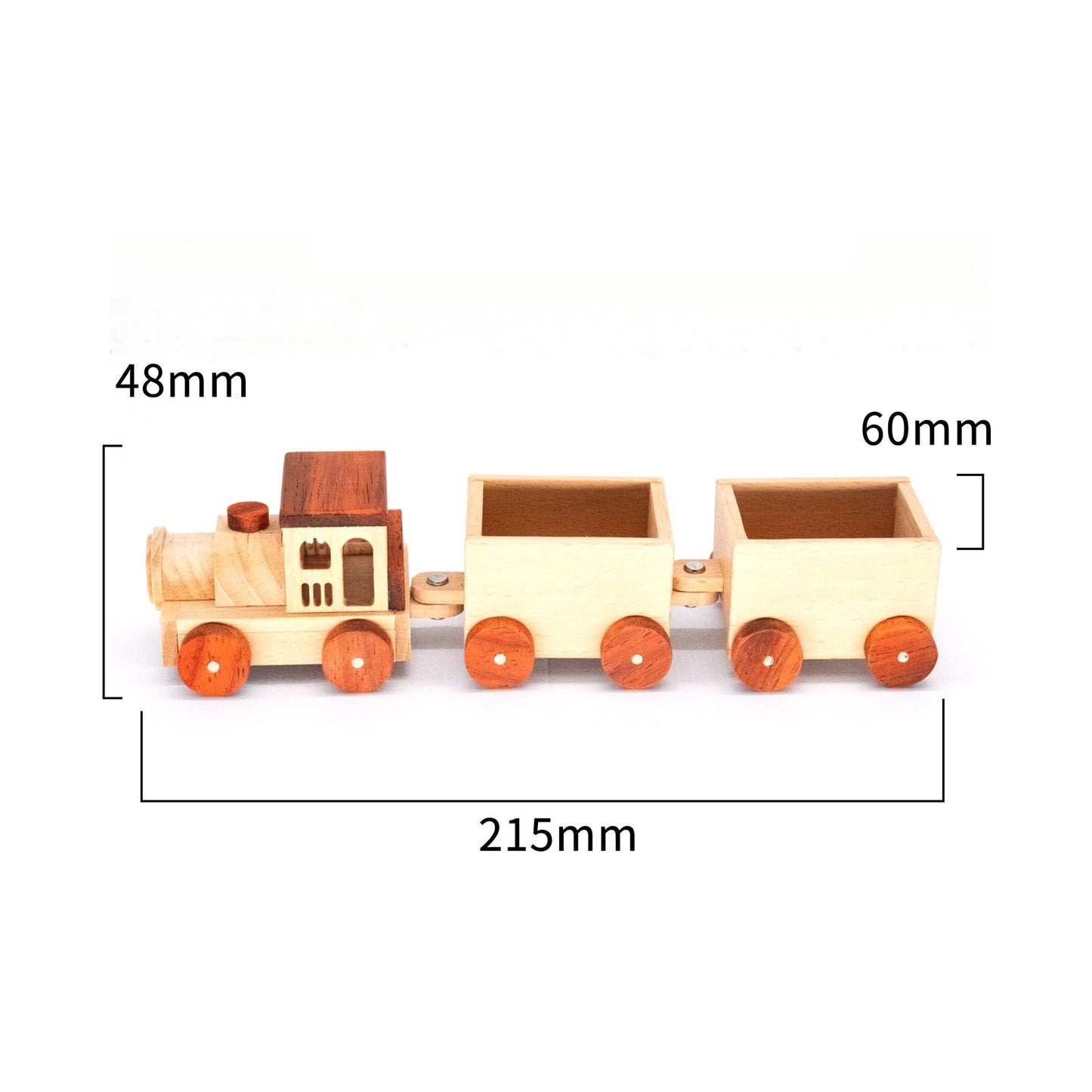 Solid Wood Train Toys Wooden