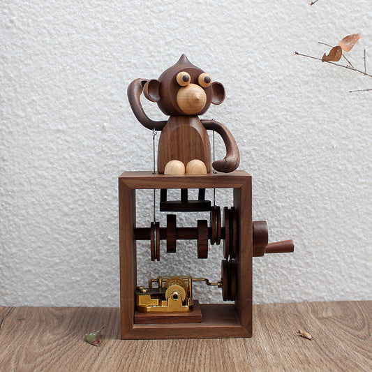 Musikkbokser i tre – 3 figurer – musikkboks i tre
