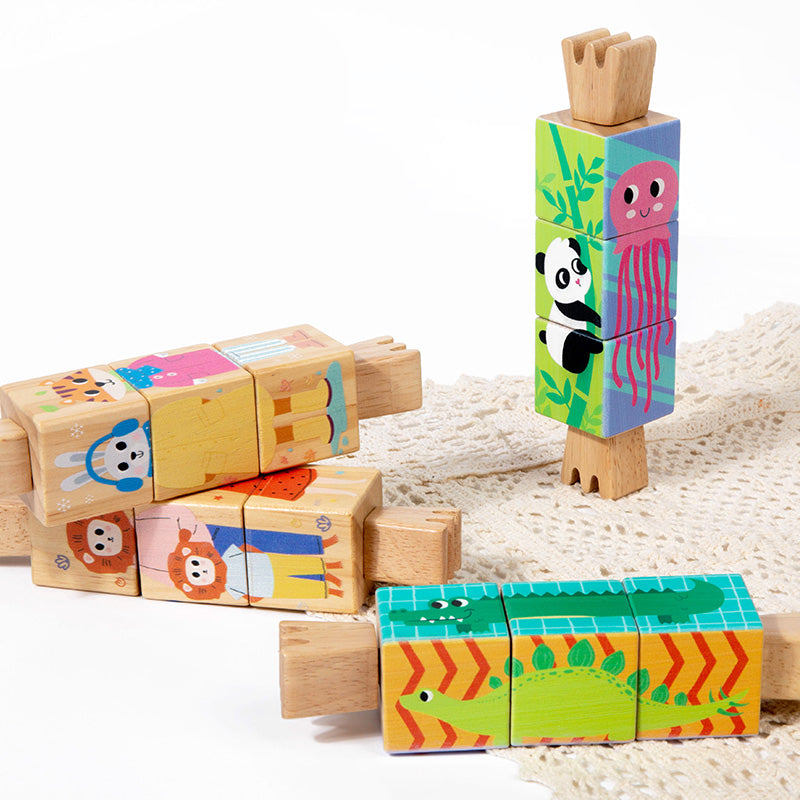Roterende puslespill i tre – 4 modeller