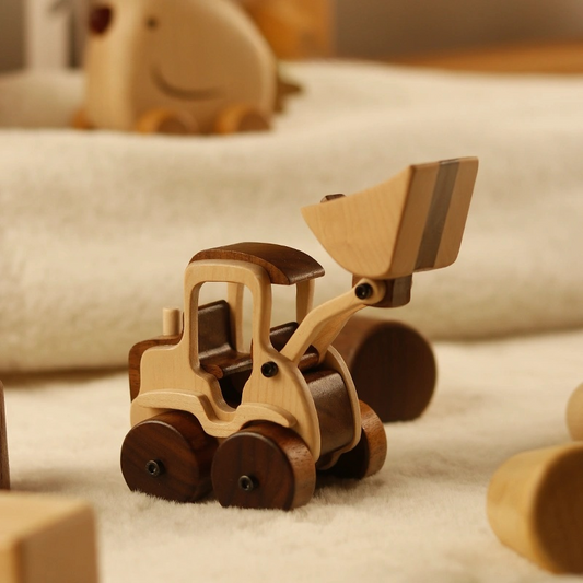 High-End Solid Wood Toy Car