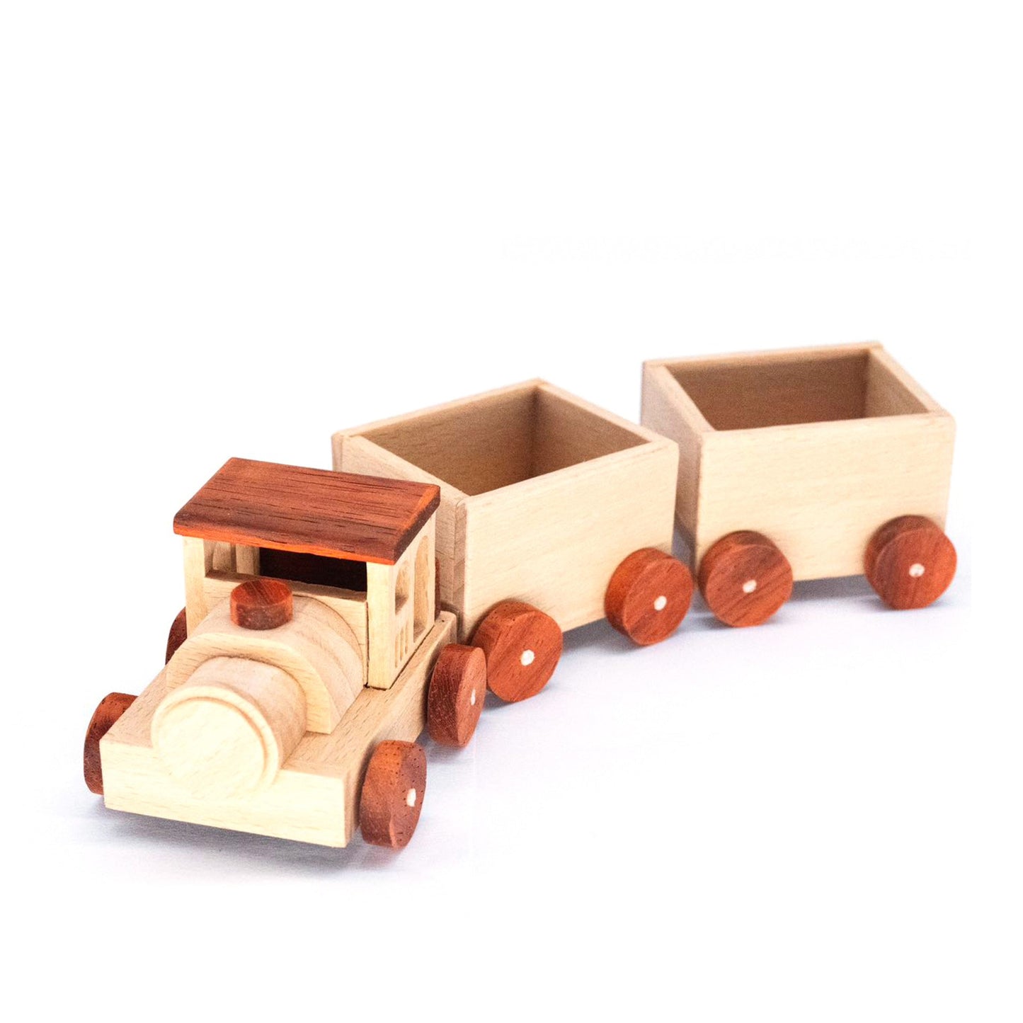 Solid Wood Train Toys Wooden