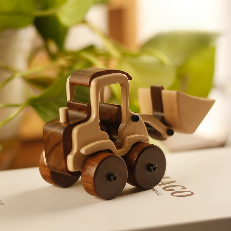 High-End Solid Wood Toy Car