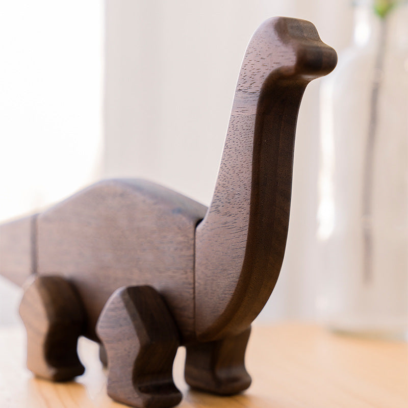 Magnetic wooden dinosaur