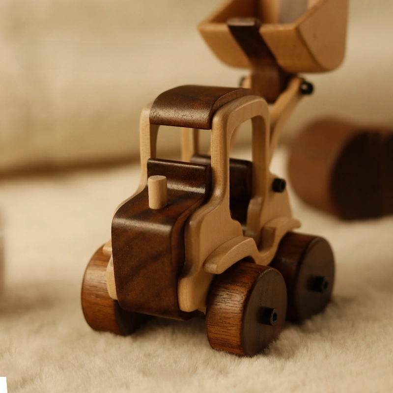 High-End Solid Wood Toy Car