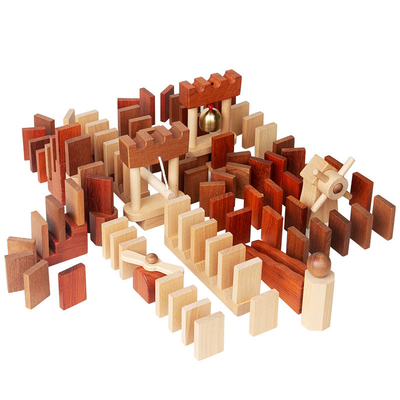 Wooden domino set 100pcs