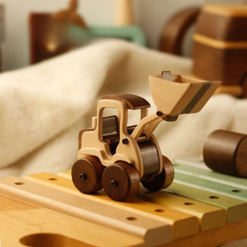 High-End Solid Wood Toy Car