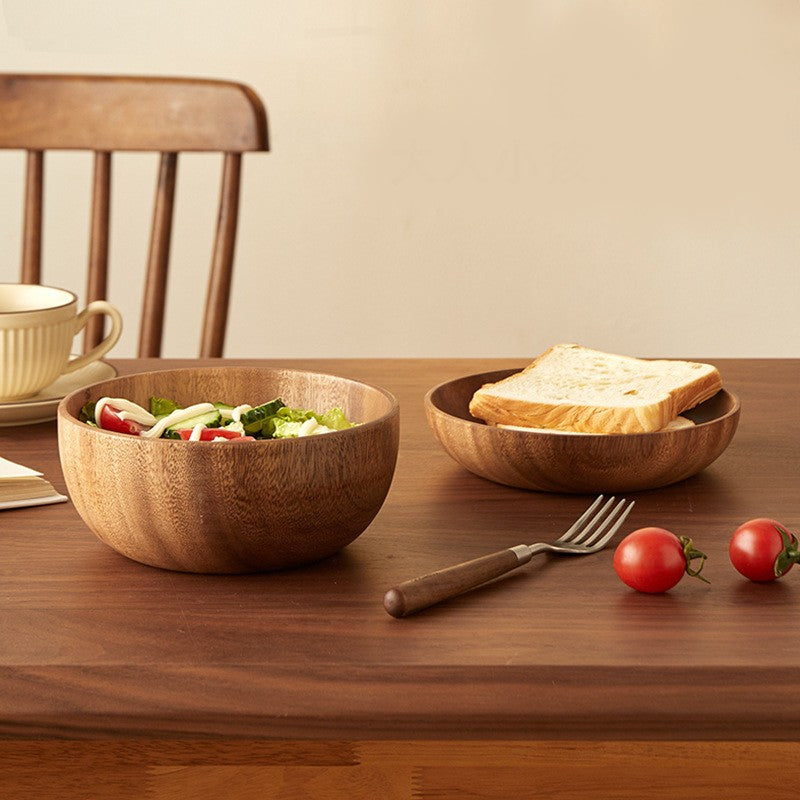 Acacia Wood Salad & Serving Bowl 20*7.5cm