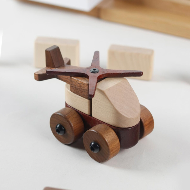 Wooden handmade vehicle