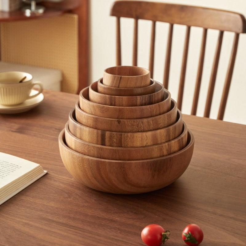 Acacia Wood Salad & Serving Bowl 20*7.5cm