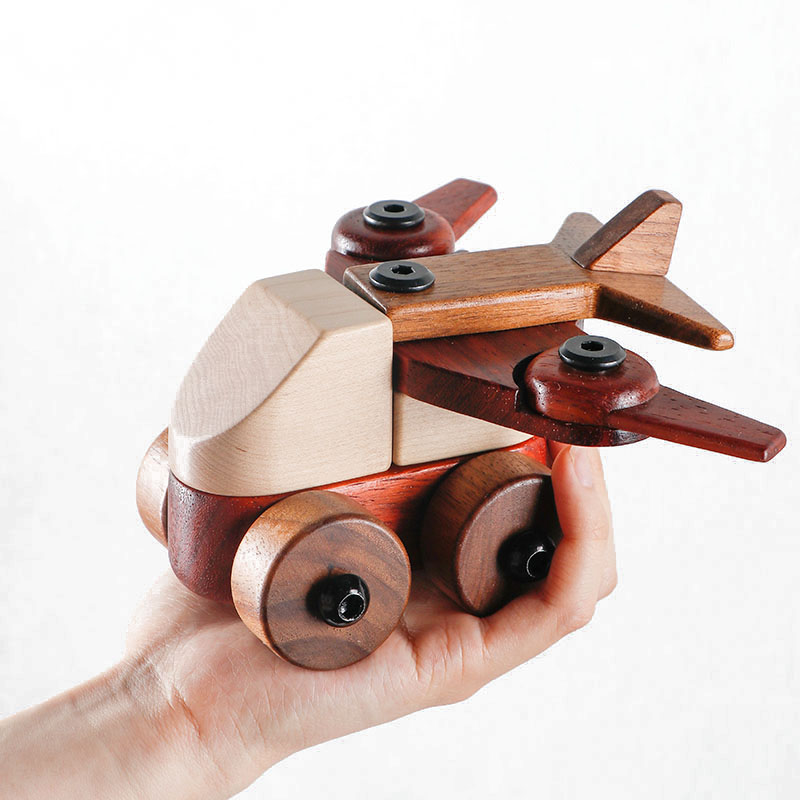 Wooden handmade vehicle