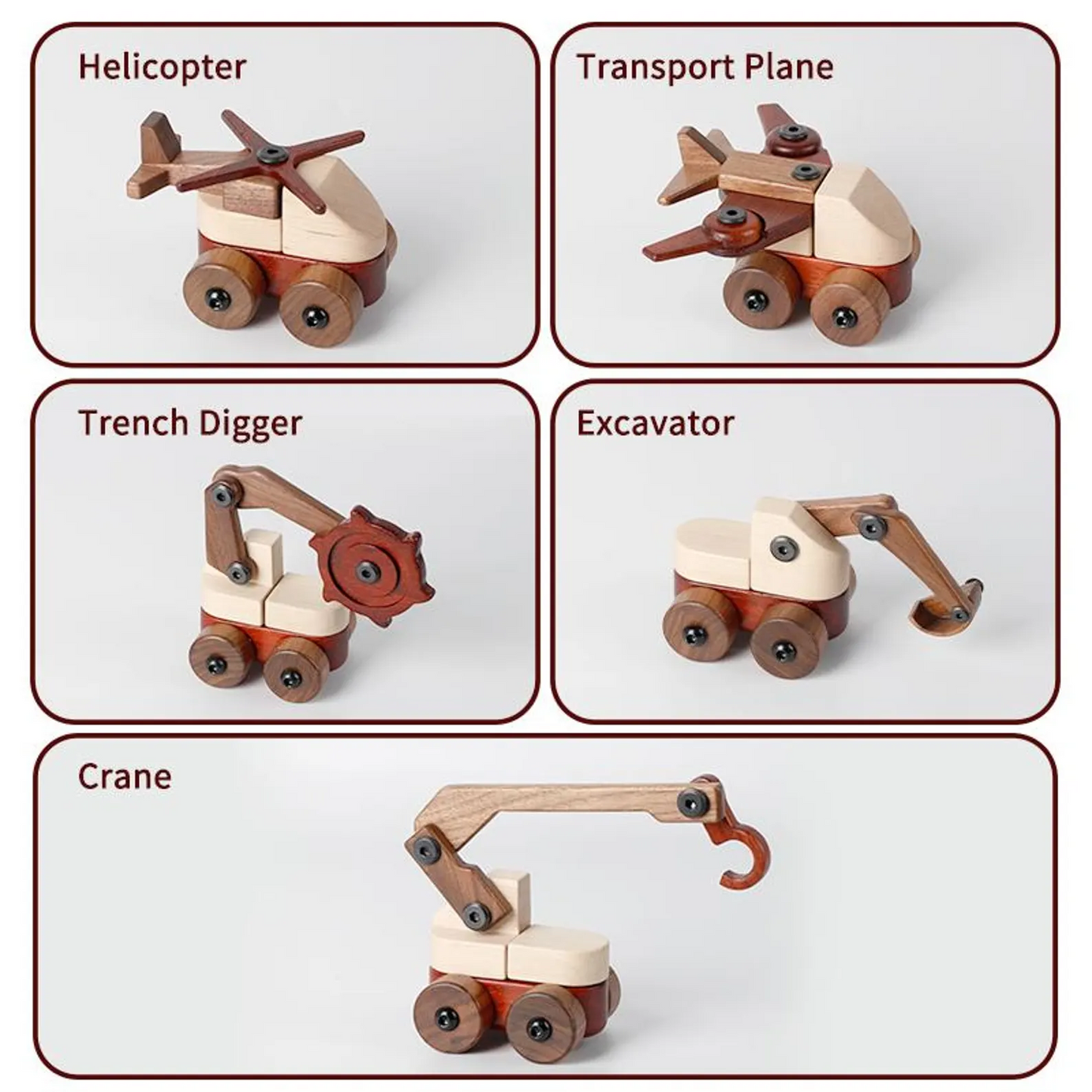 Wooden handmade vehicle