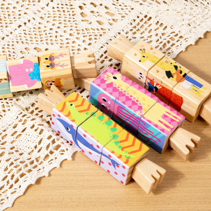 Roterende puslespill – 4 modeller – treleker