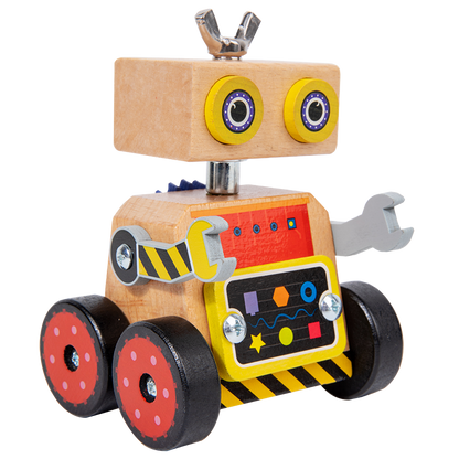 Robotbil i tre – bygg og monter – bilde 16