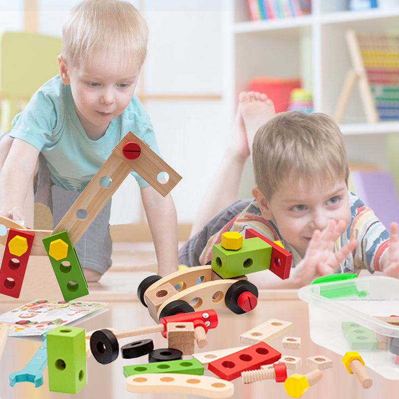 Mutter- og boltlek i plastboks – bilde 4