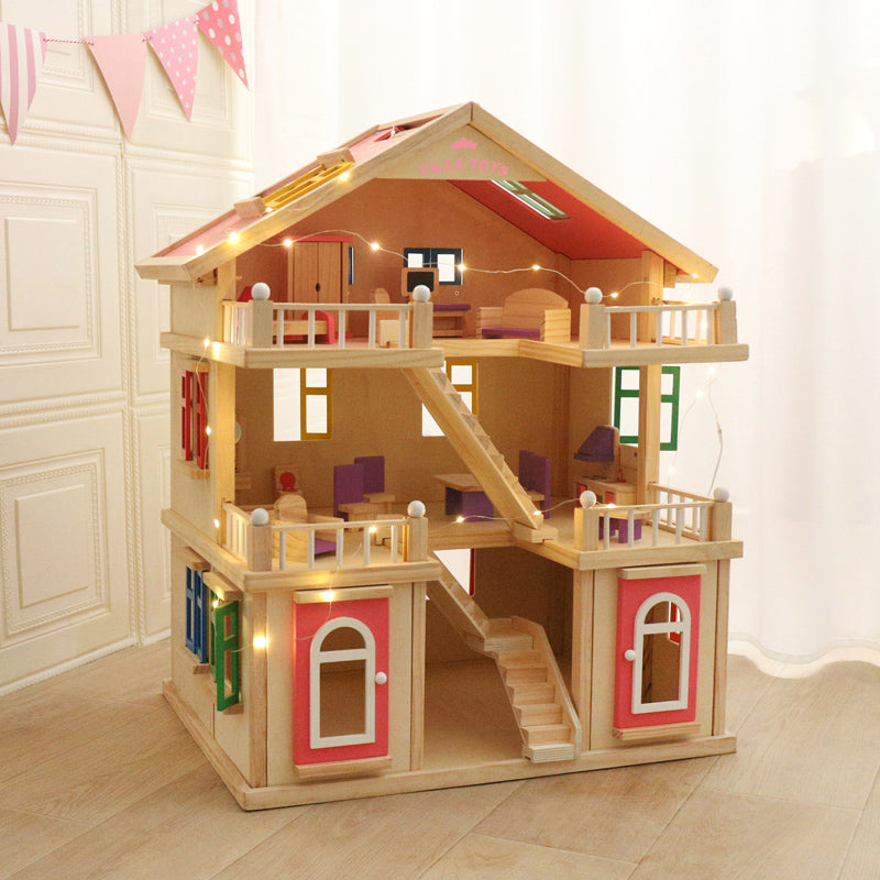 Villa i massivt tre – stor lekemodell – bilde 9