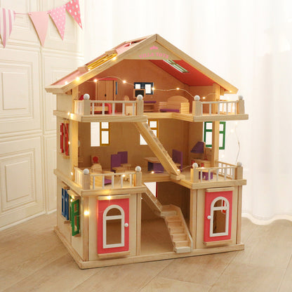 Villa i massivt tre – stor lekemodell – bilde 9