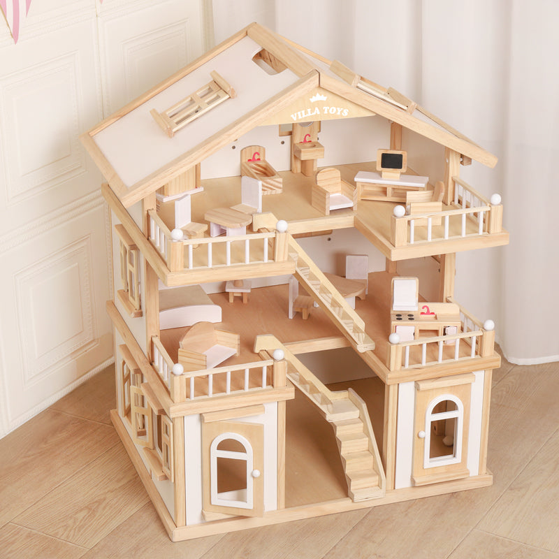 Villa i massivt tre – stor lekemodell – bilde 7