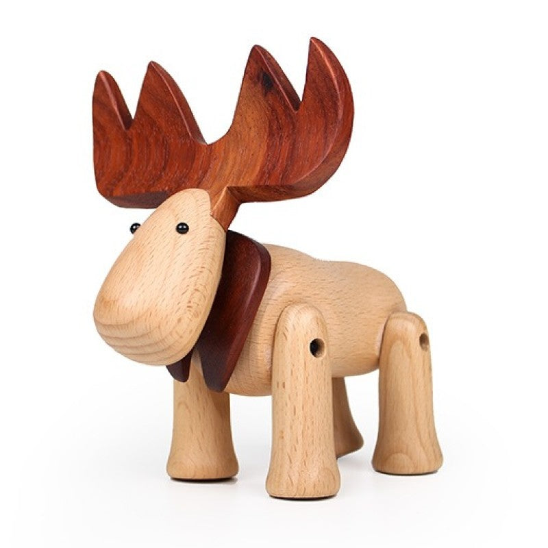 Eco-Friendly Wooden Reindeer Christmas Decor