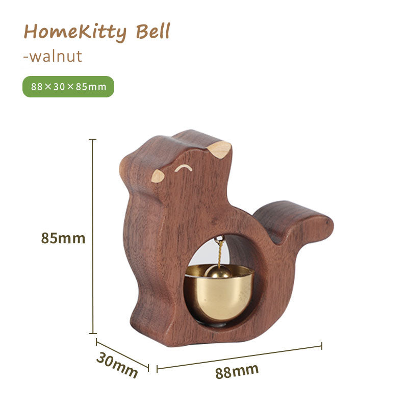 Dog LovelyWood Crafts with Engraving Magnetic Brass Doorbell Gift