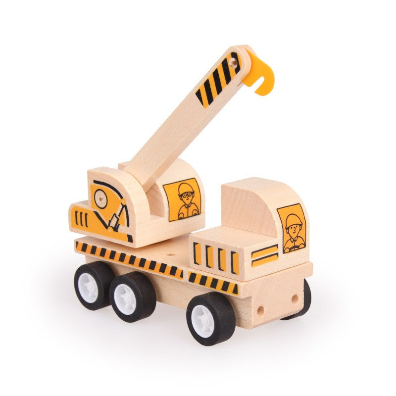Children’s Wooden Construction Vehicle Toy Set