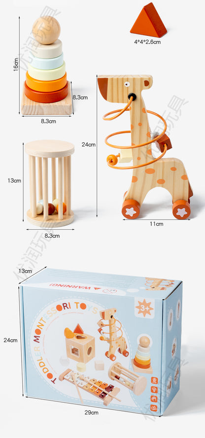 Giraffsett i tre – 5 deler – bilde 9