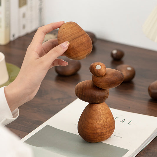 Balansesteiner i tre – stableleke