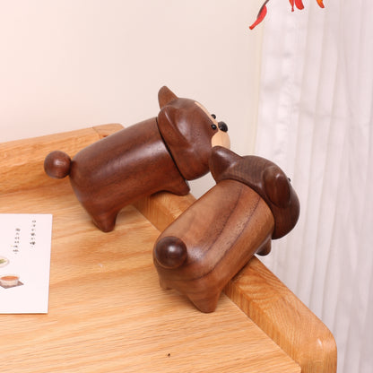 Corgi i tre – tannpirkerholder – bilde 5