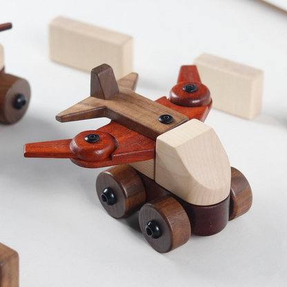 Håndlagde trekjøretøy – 4 modeller – bilde 8