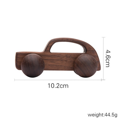 Lang bil i tre #5 – valnøtt, 10,2 × 4,6 cm