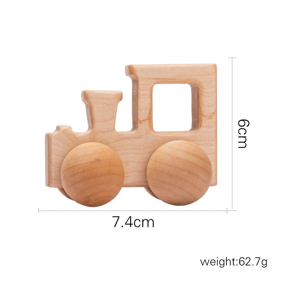 Tog i tre #7 – lønn, 7,4 × 6 cm