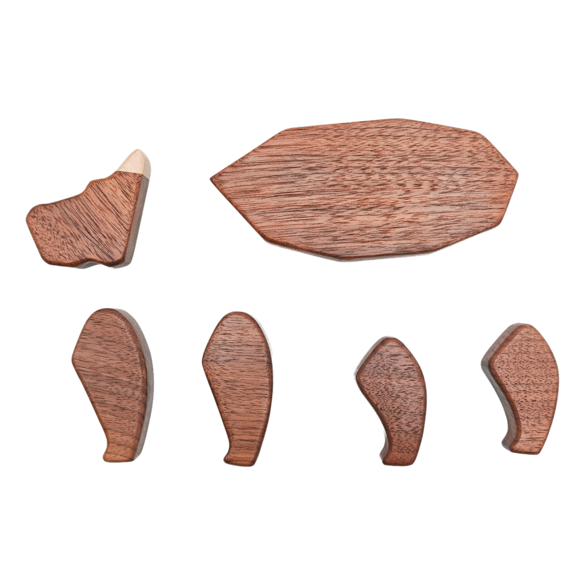 Magnetiske dyrefigurer i tre – 6 dyr – bilde 7