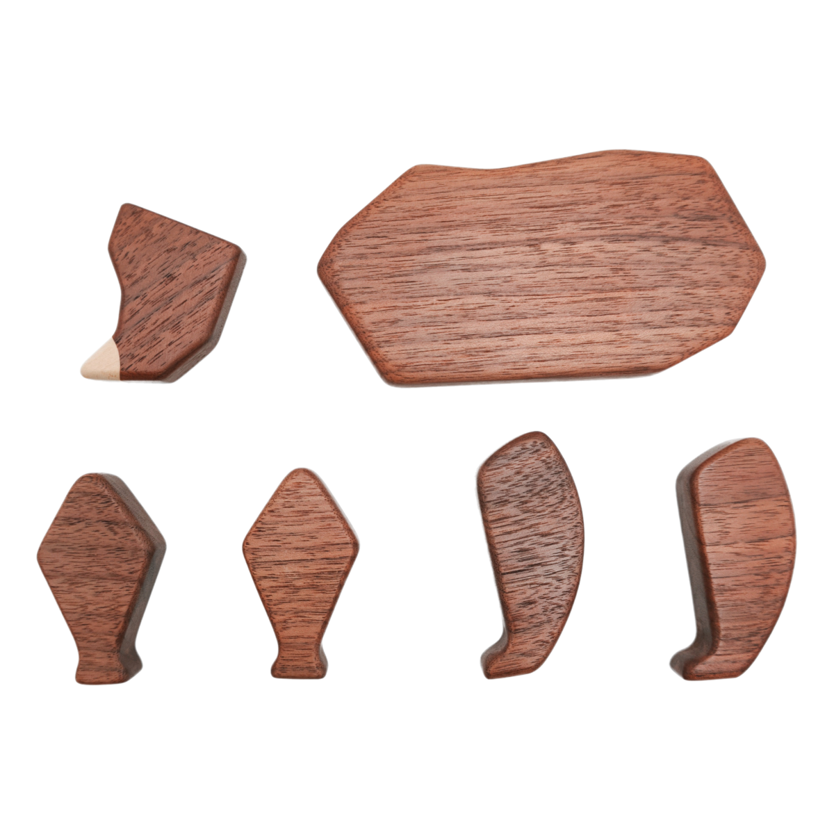 Magnetiske dyrefigurer i tre – 6 dyr – bilde 8
