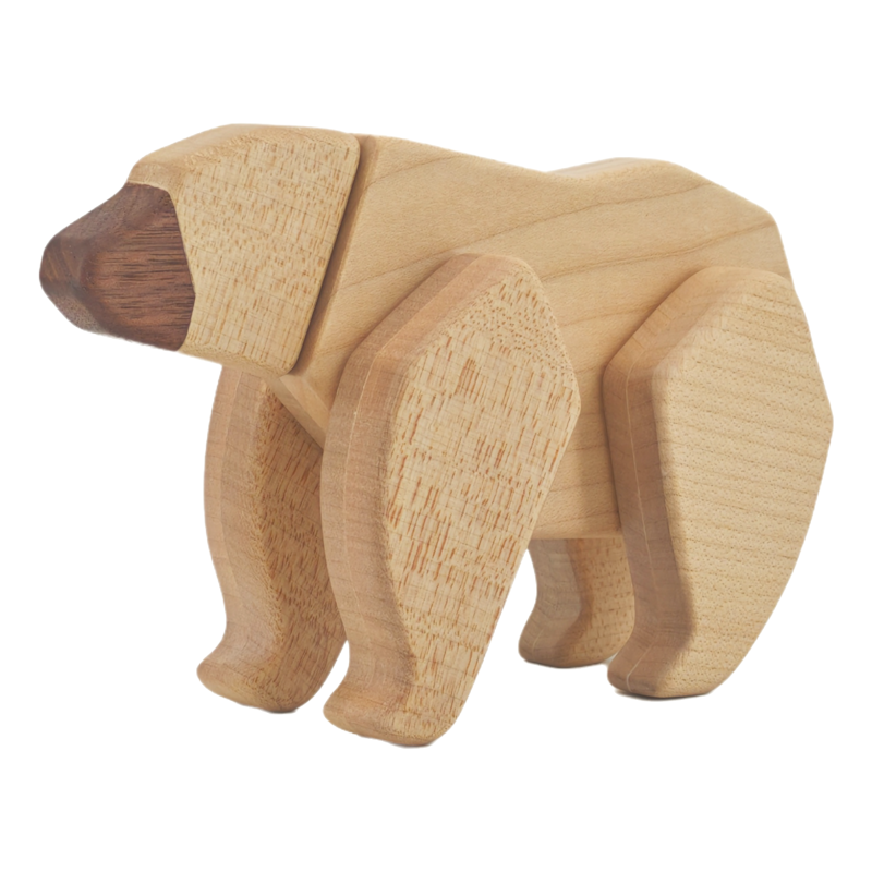 Magnetiske dyrefigurer i tre – 6 dyr – bilde 10