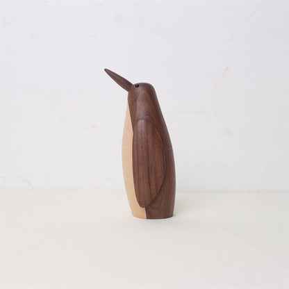 Pingviner i tre – dekorative figurer – bilde 6